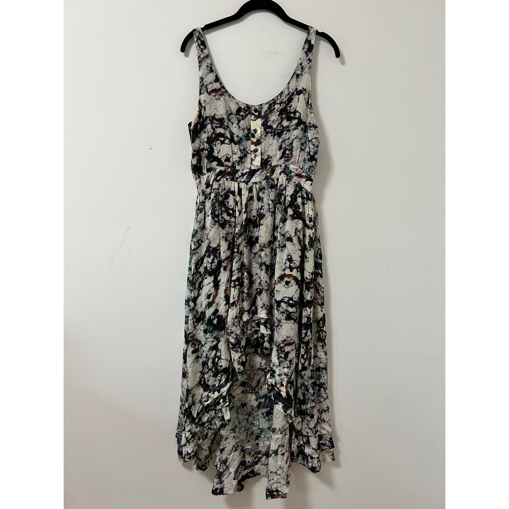 Rebecca Minkoff Silk High Low Maxi Dress Women 6 Multi Bohemian